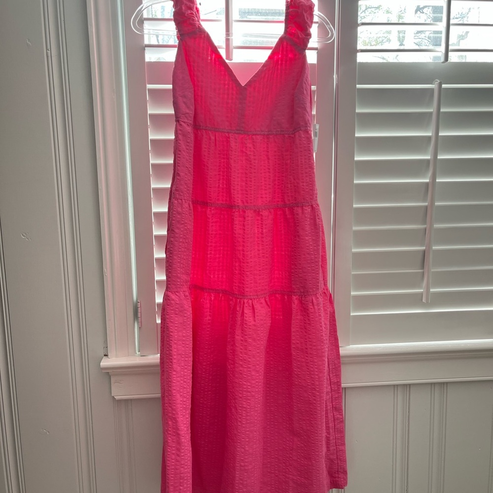 Vibrant Pink Sleeveless Dress